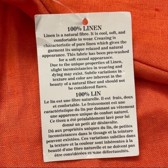 NWT 100% linen high waisted coastal grandma vintage dead stock shorts - Picture 4 of 10